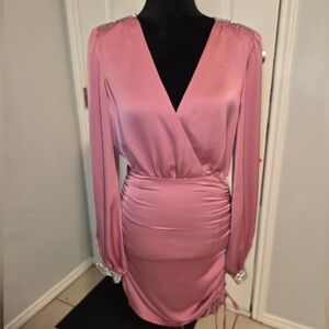 Ramy Brook Pink Long Sleeve Dress